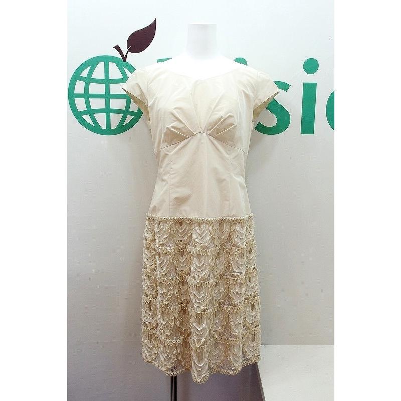 FRANCO FERRARO フランコフェラーロ フリルレース 切り替え 半袖  