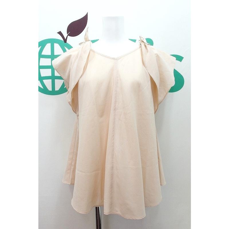 Couture Brooch クチュールブローチアナトリエ 肩リボン 半袖プルオーバー チュニックブラウス 38 Kz Visionヤフーショッピング店 通販 Yahoo ショッピング