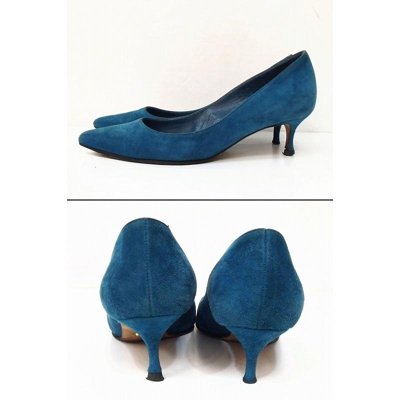 Sergio rossi（セルジオロッシ） スエード パンプス 34 スカイブルー