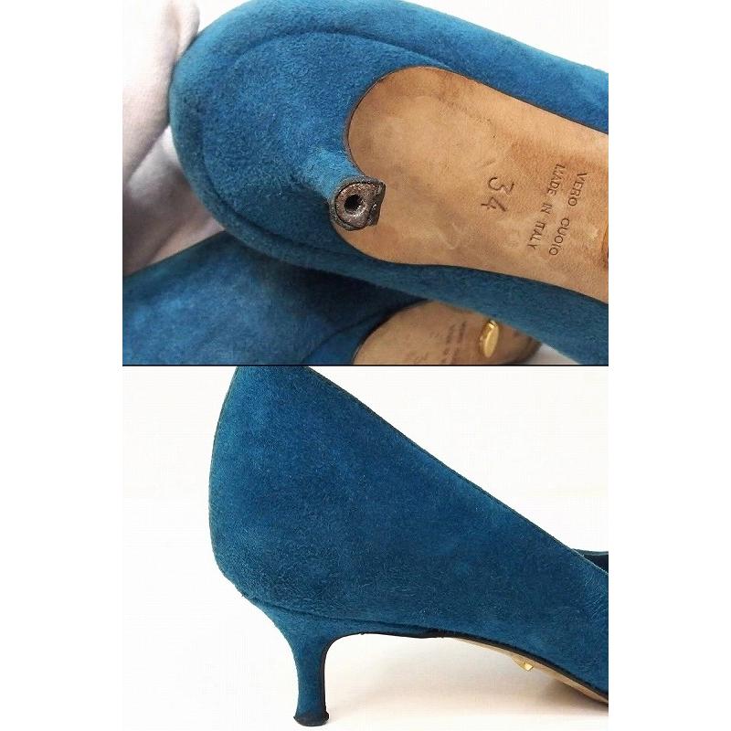 Sergio rossi（セルジオロッシ） スエード パンプス 34 スカイブルー