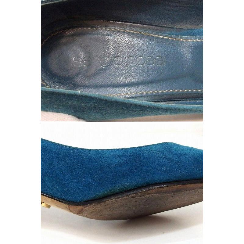 Sergio rossi（セルジオロッシ） スエード パンプス 34 スカイブルー