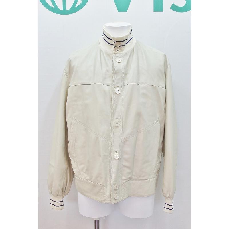 CORNELIANI コルネリアーニ レザー ブルゾン スタンドカラー ボタン  