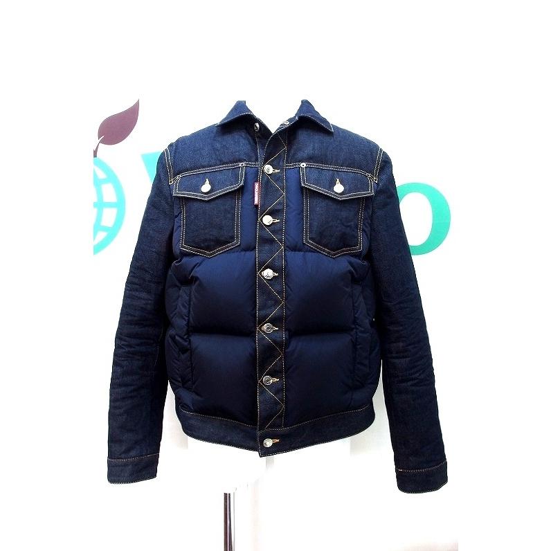 Dsquared2 ディースクエアード Gジャンデザイン デニム ダウンジャケット メンズ 48 ワンウォッシュ Kz Visionヤフーショッピング店 通販 Yahoo ショッピング