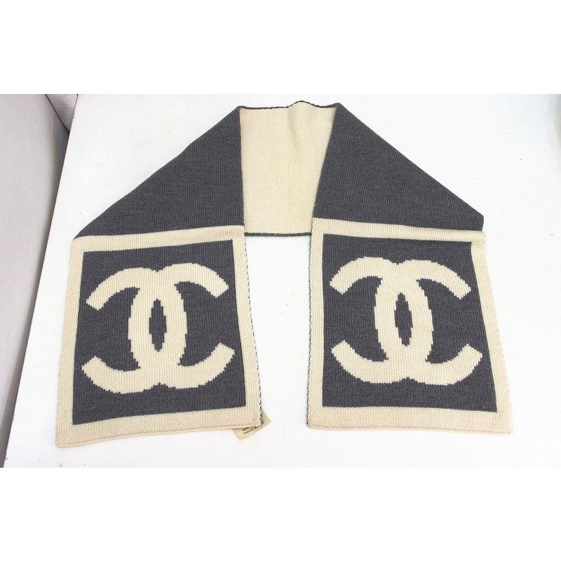 CHANEL シャネル スポーツライン ココマーク リバーシブル マフラー  