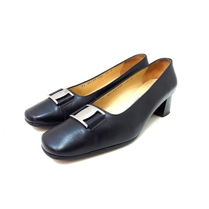 Salvatore Ferragamo サルヴァトーレフェラガモ ヴァラリボン レザー パンプス 5 1/2D 黒×シルバー金具 :kz4022173003:Visionヤフーショッピング店 - 通販 - Yahoo!ショッピング Salvatore Ferragamo サルヴァトーレフェラガモ ヴァラリボン レザー パンプス 5 1/2D 黒×シルバー金具 :kz4022173003:Visionヤフーショッピング店 - 通販 - Yahoo!ショッピング