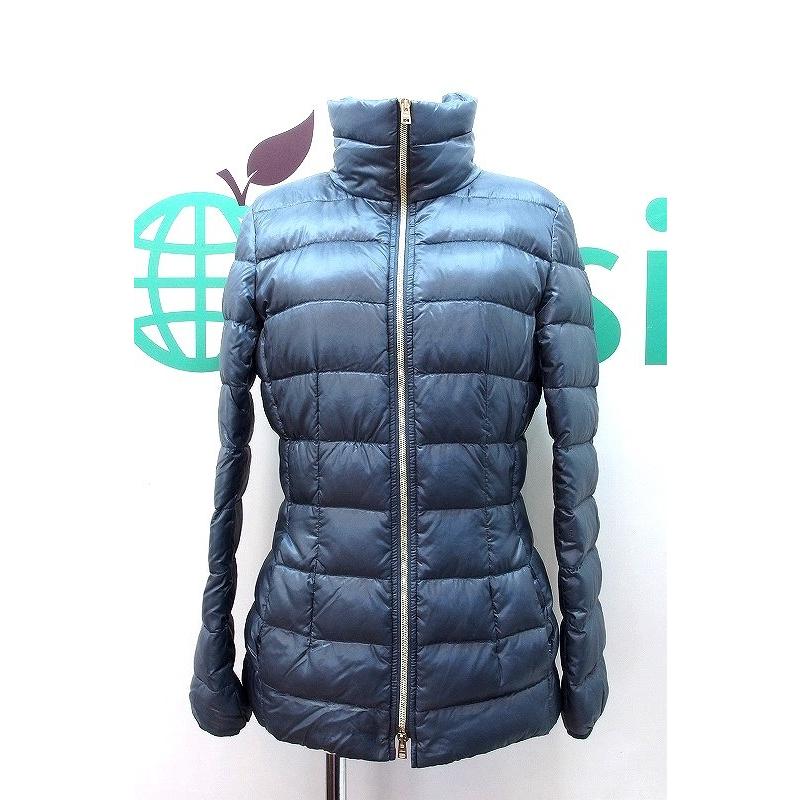 Herno ヘルノ スタンドカラー ダウンジャケット レディース 40 ブルーグレー系 Kz Visionヤフーショッピング店 通販 Yahoo ショッピング