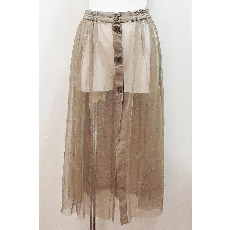 Olleborebla アルベロベロ シースルー チュール フレアスカート ブラウン系 Kz Visionヤフーショッピング店 通販 Yahoo ショッピング