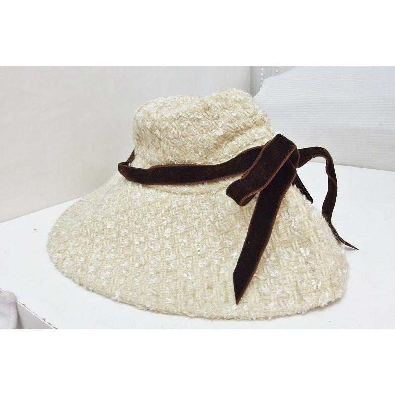 Athena New York アシーナニューヨーク ウール ハット 帽子 ツイード クリーム系 kz4202174593Vision