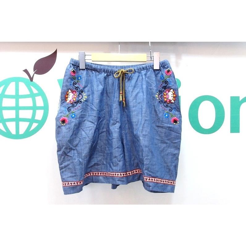 Alberobello アルベロベロ ぶたさん 刺繍 コットン キュロット ショートパンツ Kz Visionヤフーショッピング店 通販 Yahoo ショッピング