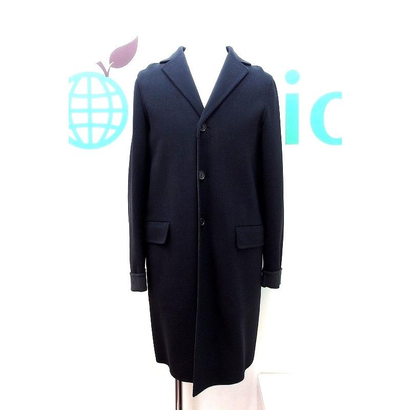 JIL SANDER ジルサンダー ウールジャージー チェスターコート メンズ  