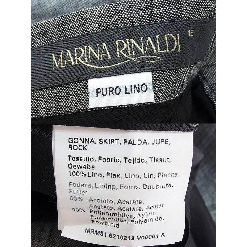 MARINA RINALDI マリナリナルディ リネン100% ビーズ装飾 MARINA RINALDI マリナリナルディ リネン100% ビーズ装飾