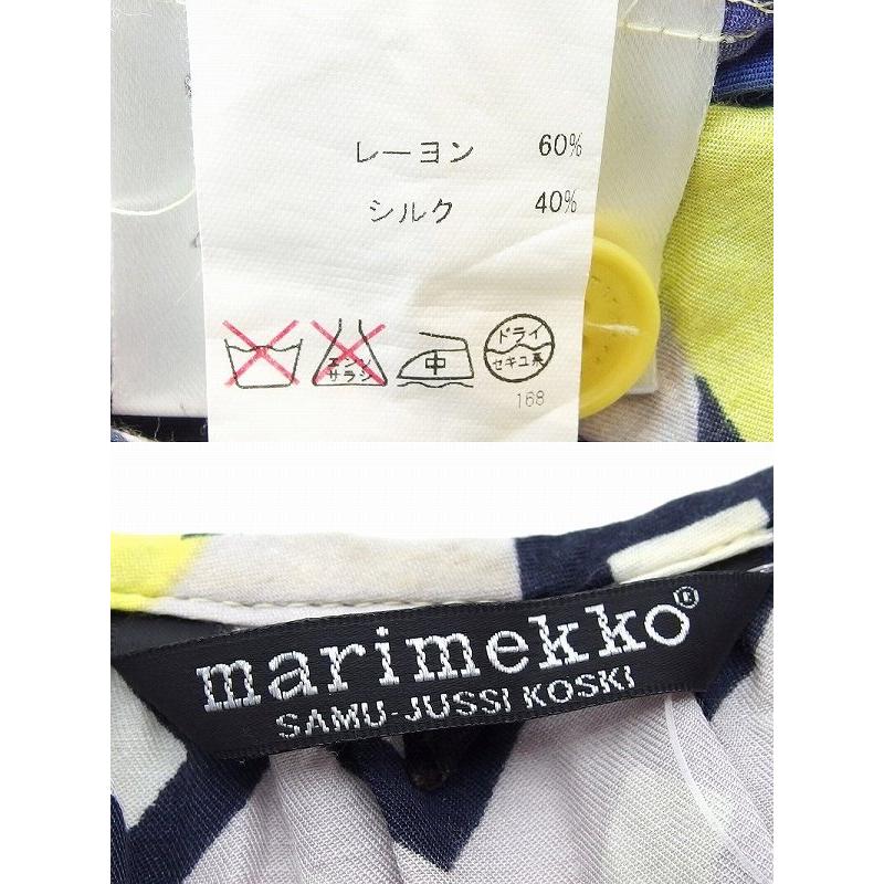marimekko Marimekko マリメッコ シルク混 パイナップルプリント 半袖 