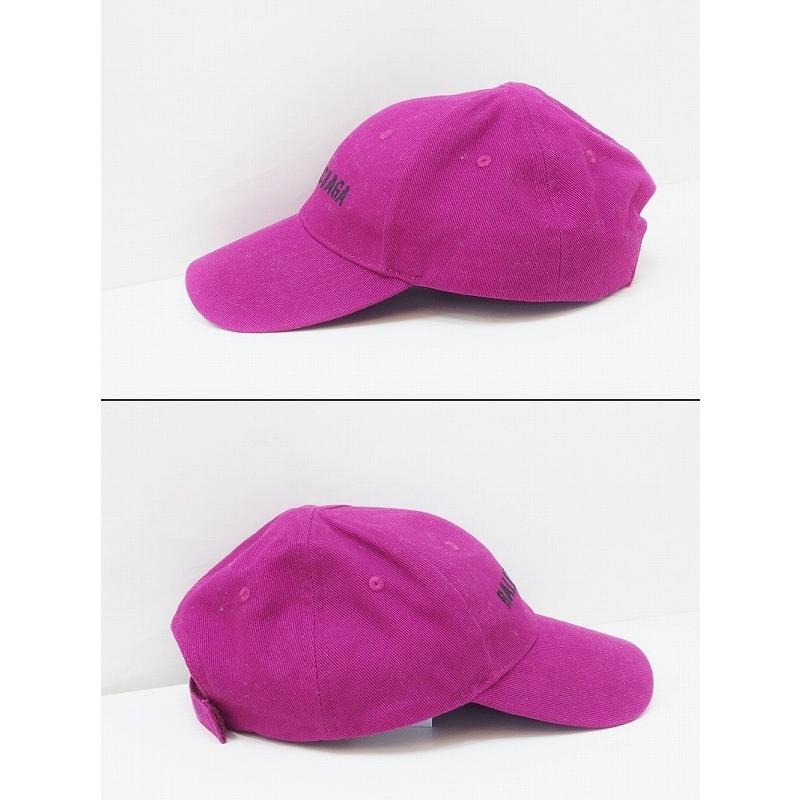 正規品】バレンシアガ キャップ 赤紫 パープル レッド ピンク Lサイズ