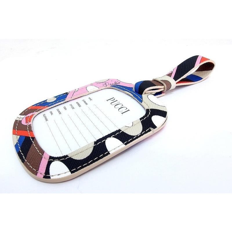 EMILIO PUCCI エミリオ プッチ PVC ラゲージタグケース チャーム