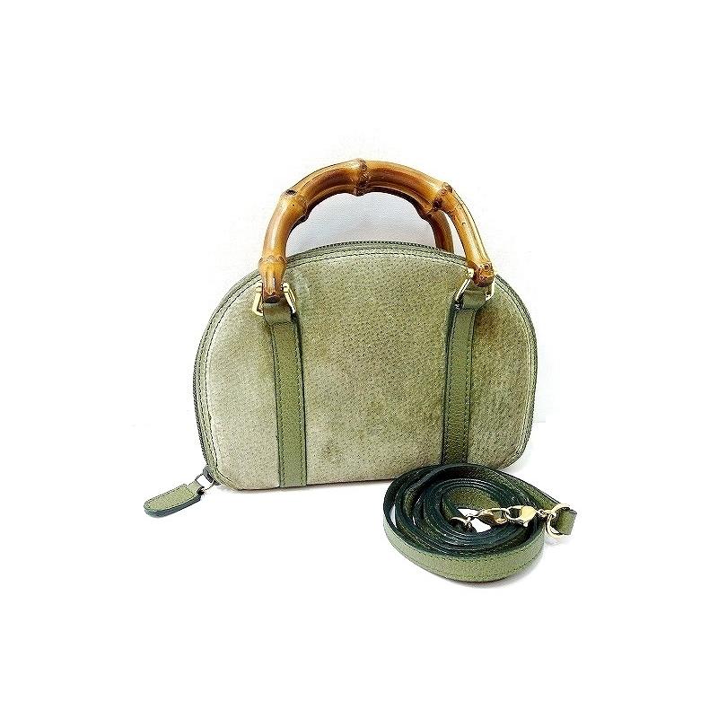 GUCCI グッチ ヴィンテージ バンブーライン スエード ショルダーウォレット 財布 ポシェット 039・1705・0701 中古 :kz4218183421:Visionヤフーショッピング店 - 通販 - Yahoo!ショッピング