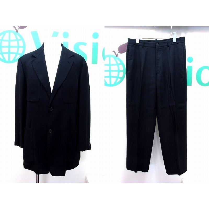 DKNY DONNA KARAN ダナキャラン シルク100％ シングル3B ワンタック 