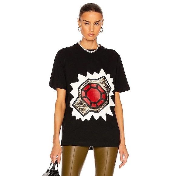 LOEWE ロエベ 21SS ジュエルプリント バックロゴ 半袖Tシャツ XS 