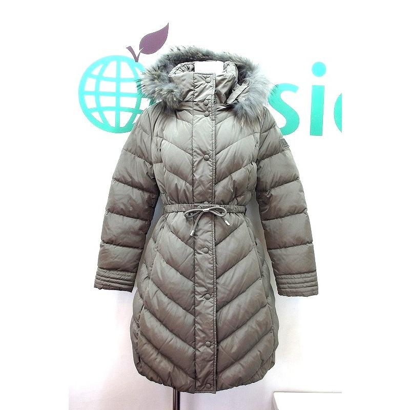 モナリザMONNALISA イタリア製 ラクンファー リボンベルト付き ダウン  