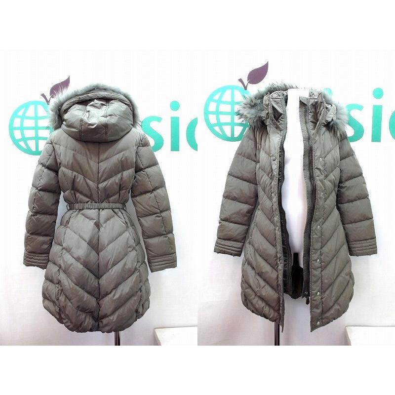 モナリザMONNALISA イタリア製 ラクンファー リボンベルト付き ダウン  