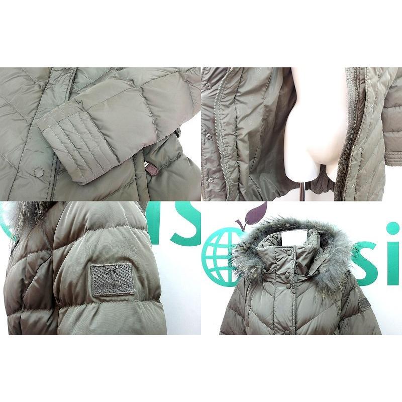 モナリザMONNALISA イタリア製 ラクンファー リボンベルト付き ダウン  