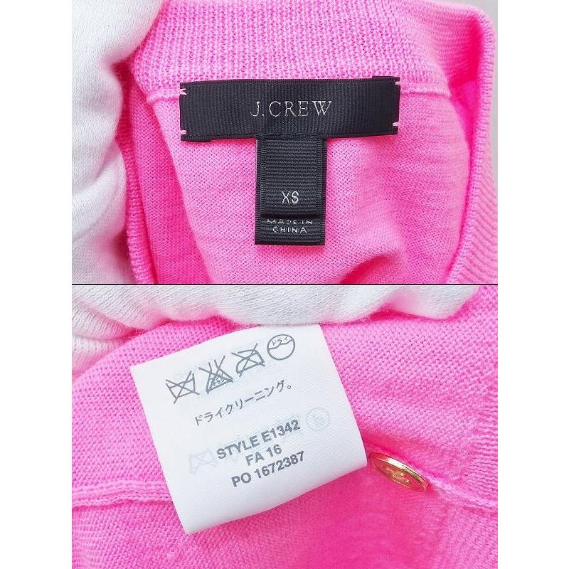 J.CREW ジェイクルー 長袖カーディガン 薄手 XS ビビットピンク J.CREW ジェイクルー 長袖カーディガン 薄手 XS ビビットピンク
