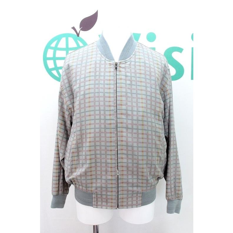 Yves Saint Laurent イヴサンローラン ヴィンテージ チェック柄 ジップ 