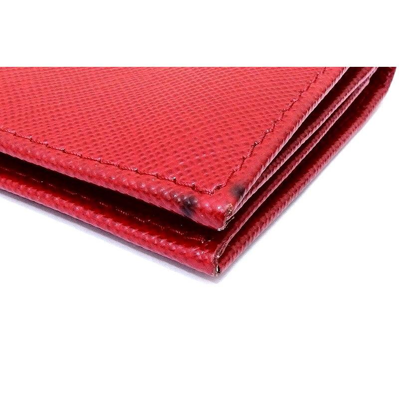 PRADA（プラダ） サフィアーノメタル 名刺入れ カードケース 赤