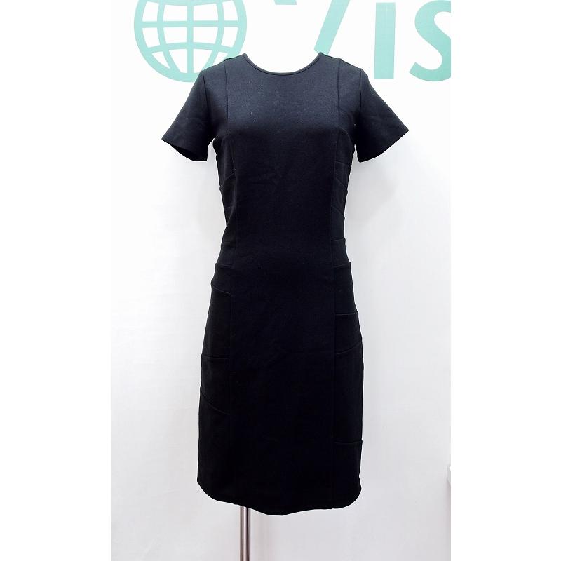 ANN TAYLOR アンテイラー タイト ドレスワンピース 半袖 ストレッチ OT  