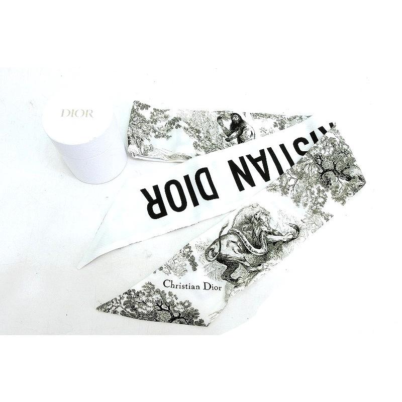 Christian Dior クリスチャンディオール ミッツァ スカーフ ロゴ  