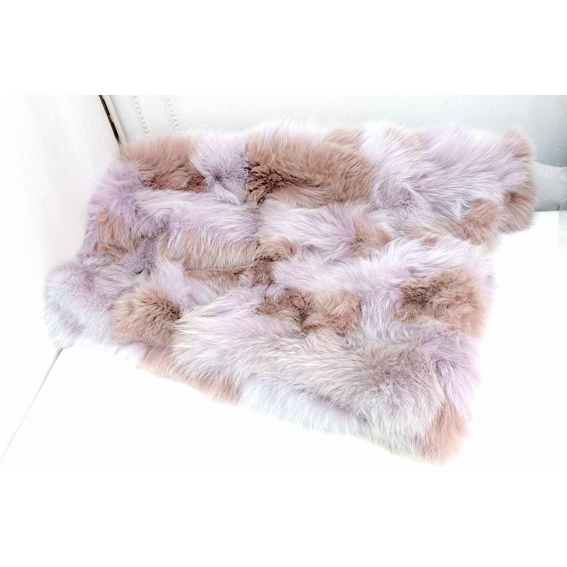 SAGA FURS サガファーズ】 毛皮 リアルファー ラグ ブランケット  