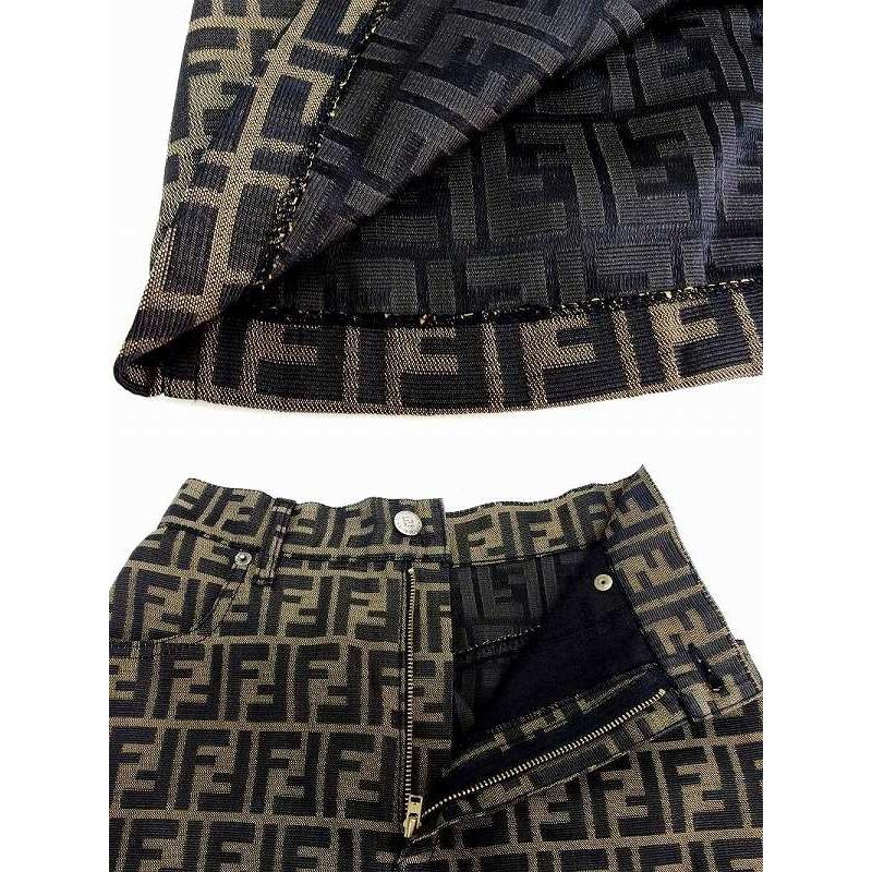 FENDI フェンディ jeans ヴィンテージ ズッカ柄 FF柄 スカート I40  