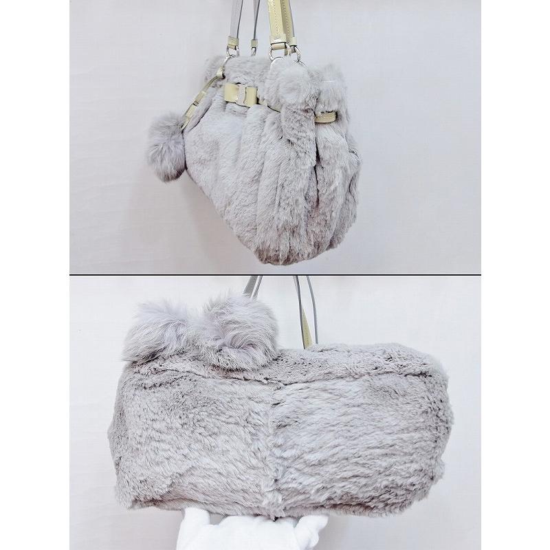 Salvatore Ferragamo サルヴァトーレフェラガモ ラビットファー×レザー  