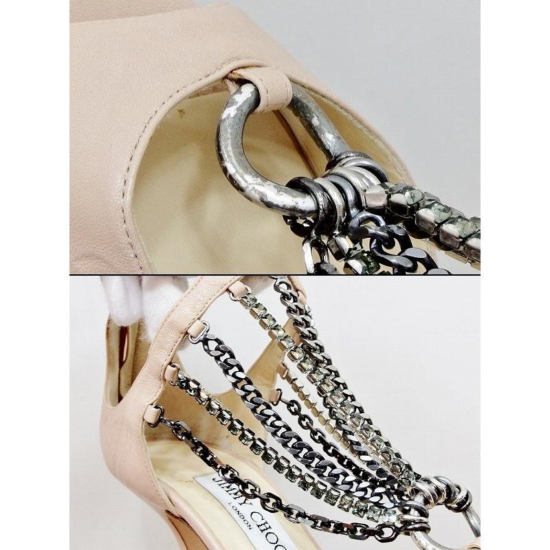 JIMMY CHOO ジミーチュウ35 1/2 グラデュエーターサンダル