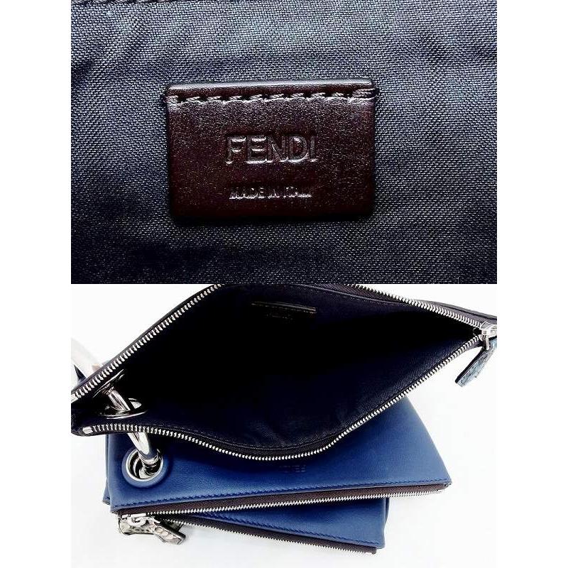 FENDI フェンディ トリプレット クラッチバッグ ポーチ パイソン 