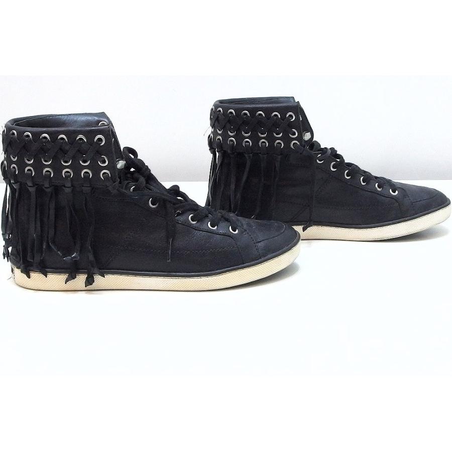 BALMAIN バルマン レザー ハイカットスニーカー フリンジ メンズ BALMAIN バルマン レザー ハイカットスニーカー フリンジ メンズ