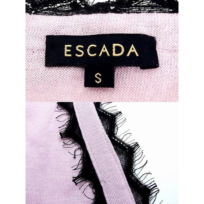 ESCADA（エスカーダ） ウールシルク リボン ニットカーディガン S