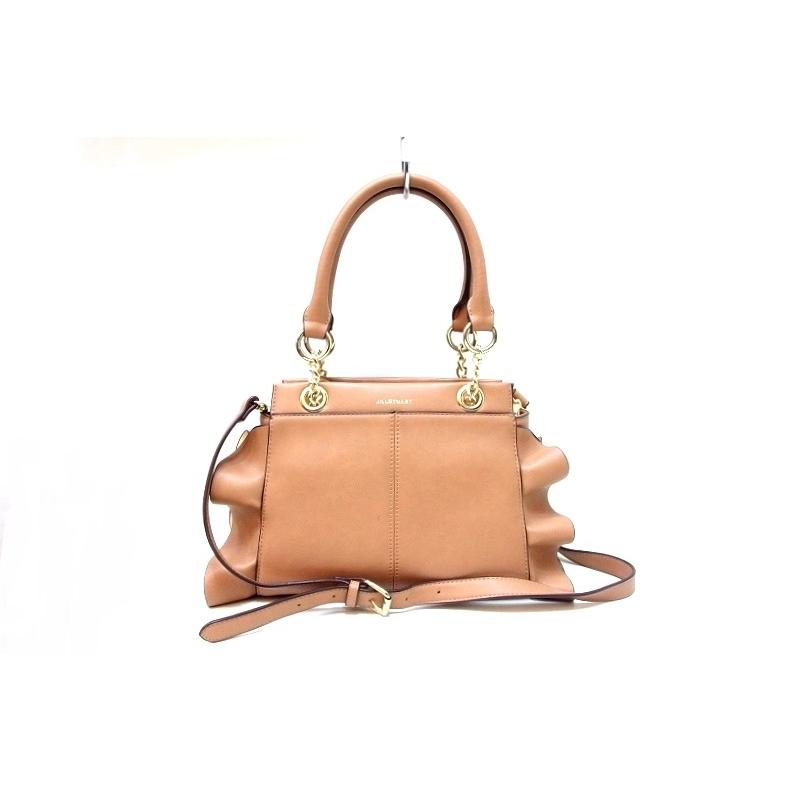 JILL STUART（ジルスチュアート） 2WAYバッグ フリルデザイン ブラウン 