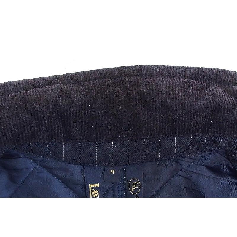 LAVENHAM ラベンハム キルティング ジャケット ストライプ柄 メンズ M 