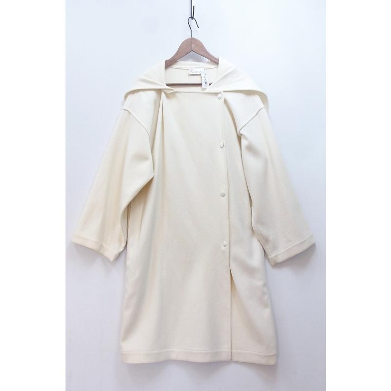 RED VALENTINO レッドヴァレンティノ ウール リバーコート S ホワイト 