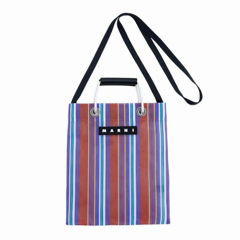 MARNI マルニ 【タグ付】 ストライプ メッシュ 2WAY ミニショルダー 