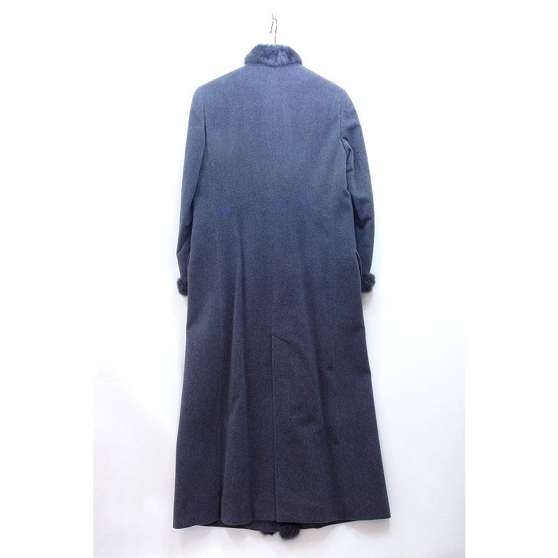 DELBA デルバ】 アンゴラ カシミヤ ファートリム ロングコート 