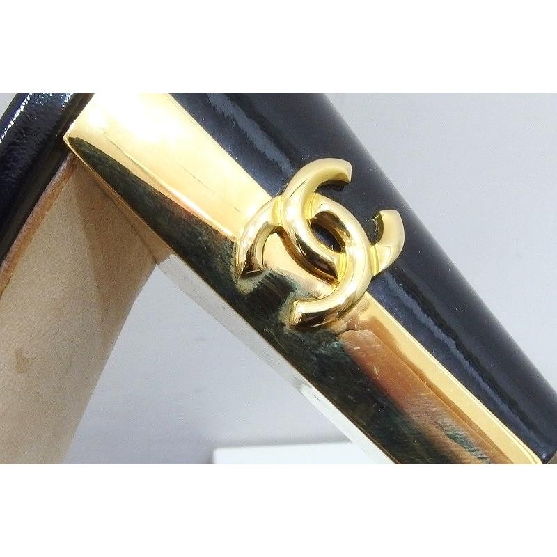 CHANEL シャネル ココマーク メタルヒール バックストラップパンプス 