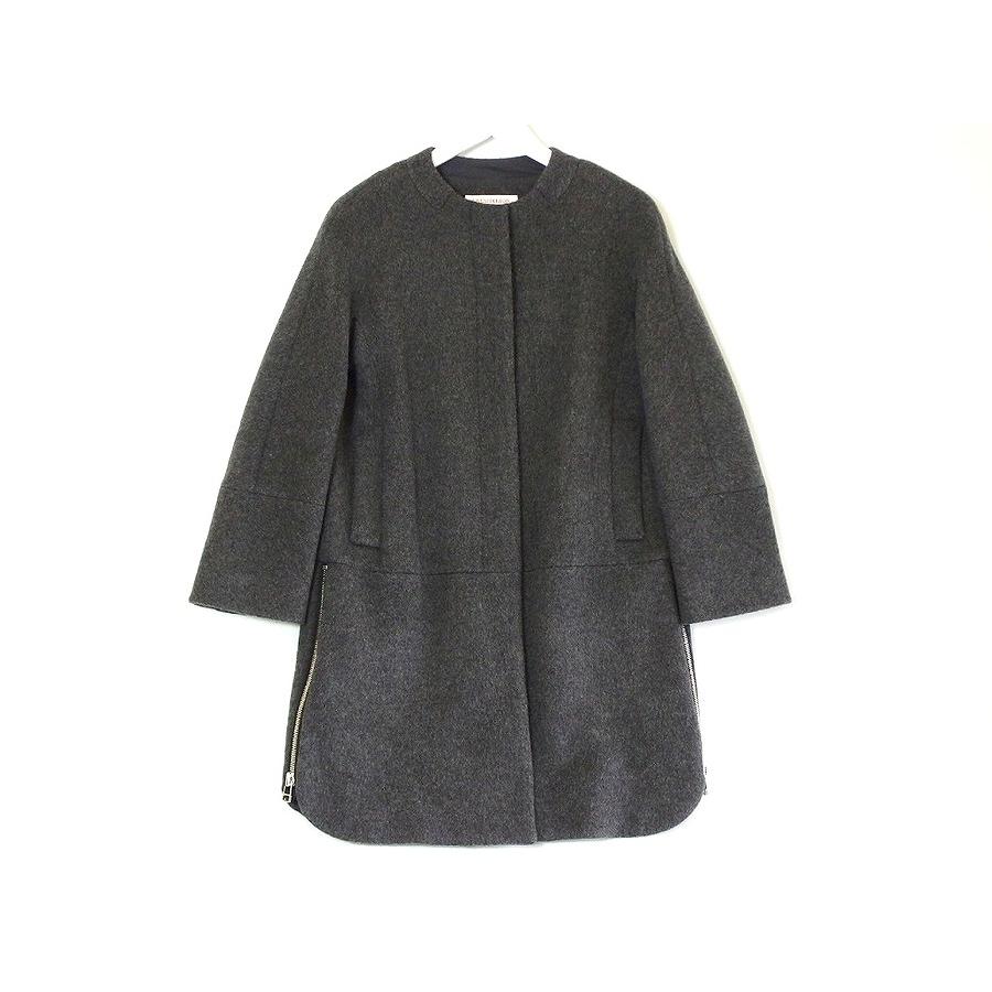 DRESSTEROR / コート新品、未使用タグ付き DRESSTERIOR（ドレステリア） ノーカラー ウールコート フロントジップ