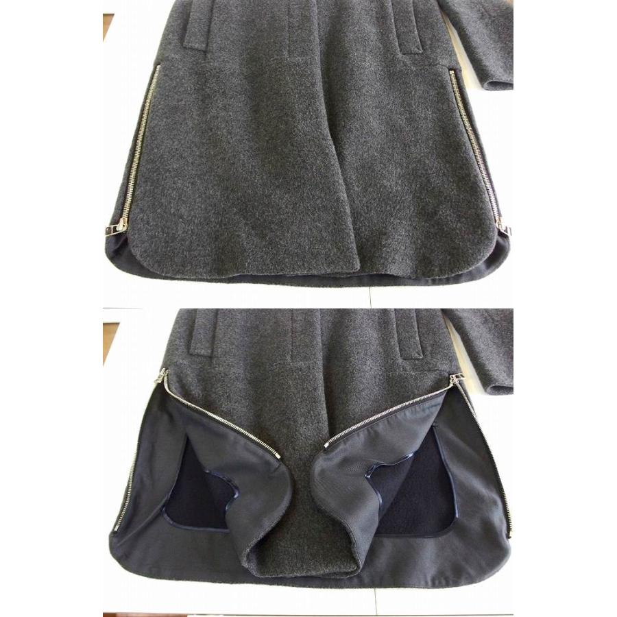 ドレステリア⭐︎ ウール　チェック　ノーカラーコート　36 DRESSTERIOR（ドレステリア） ダッフルコート コート 「CLASSY.12月号