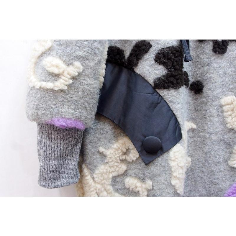 EIKO KONDO エイココンドウ】 ウールブレンド 中わた ジップアップ 