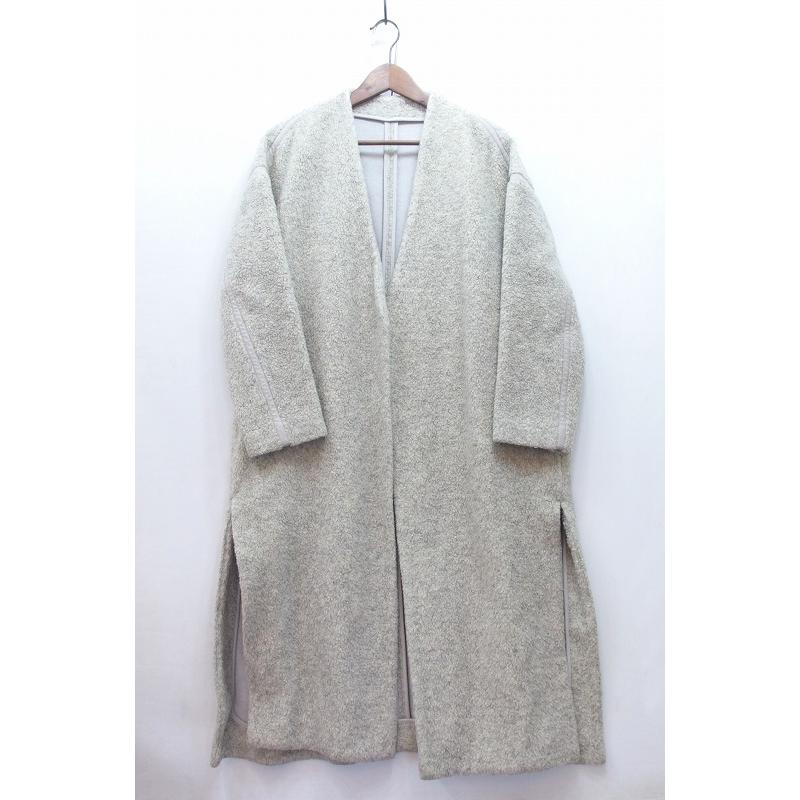 nagonstans ナゴンスタンス】 ノーカラー エコムートン ボアコート  