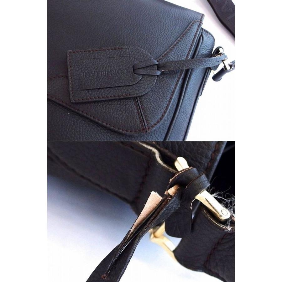 CORNELIANI（コルネリアーニ） レザー ショルダーバッグ ブラウン