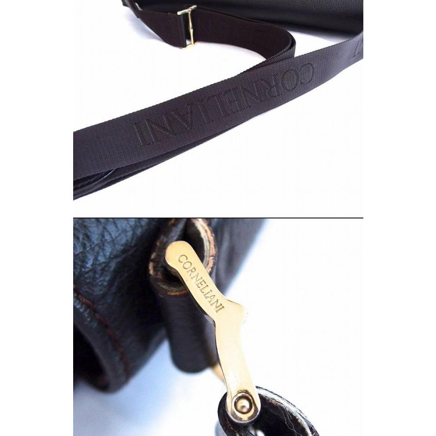 CORNELIANI（コルネリアーニ） レザー ショルダーバッグ ブラウン