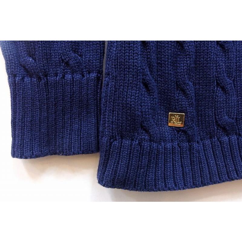 POLO RALPH LAUREN ラルフローレン ケーブル編み 金釦 コットン POLO RALPH LAUREN ラルフローレン ケーブル編み 金釦 コットン