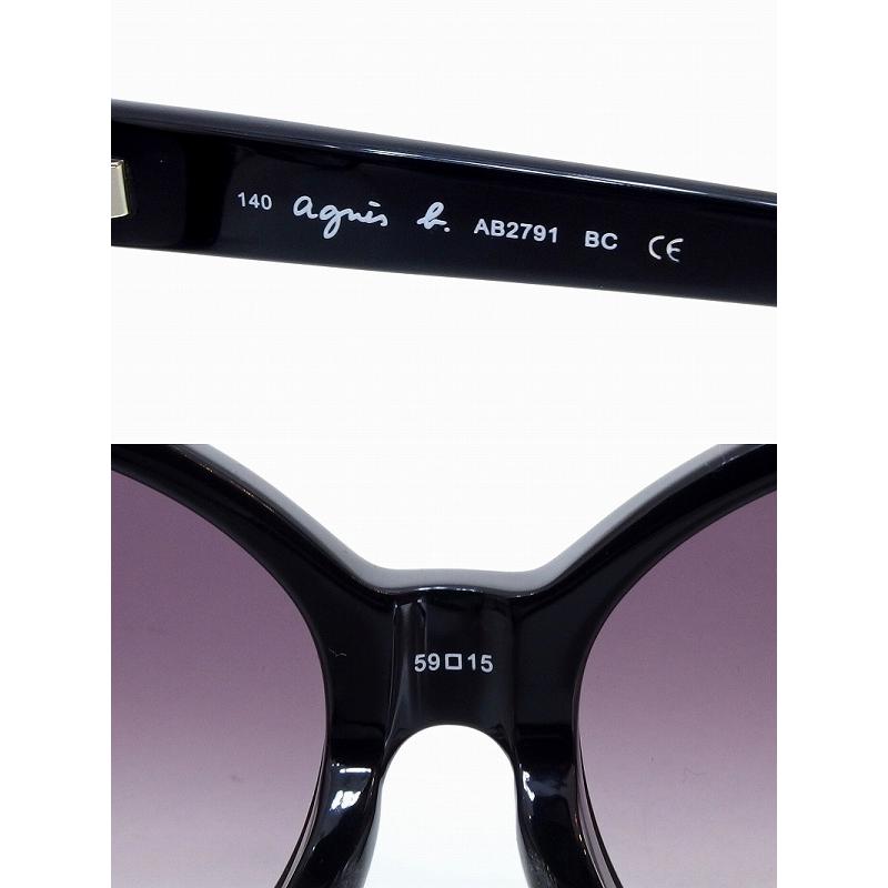 agnes b. b アニエスベー サングラス スター&ロゴデザイン 59 agnes b. b アニエスベー サングラス スター&ロゴデザイン 59
